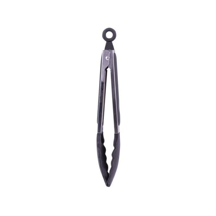 2pcs Stainless Steel & Silicone Tongs Charcoal