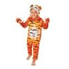 Tiger Halloween Costume for Kids Deluxe Hooded Jumpsuit with Mask and Paws, 3-4-YRS
