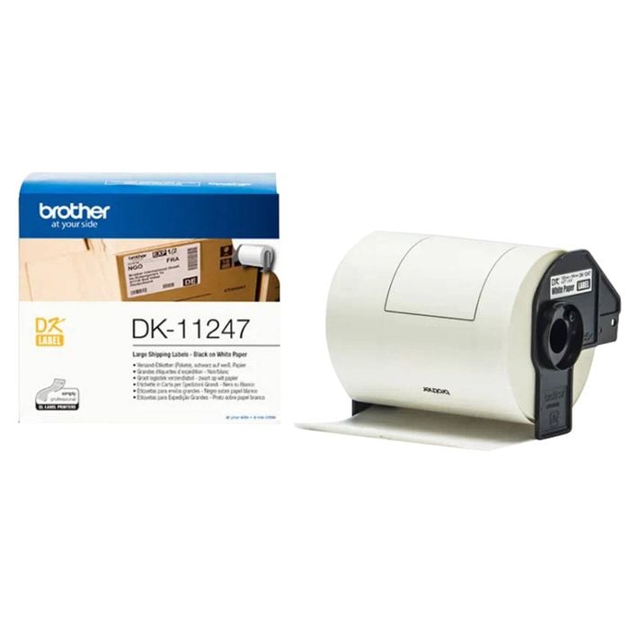 Brother Large White Shipping Labels, 103mm