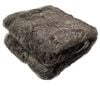 Faux Fur Luxury Animal Throw Rug Brown Squirrel