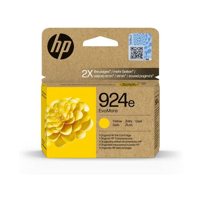 Hp Evomore 924e Original Inkjet Ink Cartridge - Yellow Pack - 9 Ml - 800 Pages