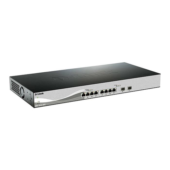 D-Link DXS-1210-10TS 10-Port 10 Gigabit Smart Managed Switch With 8 10GBase-T and 2 SFP+ Ports