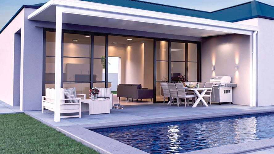Absco Structures 6.00 x 3.00 x 2.40m/3.00m Singature Insulated Double Patio - Model: SMADPATIO6030 Item: 0477245