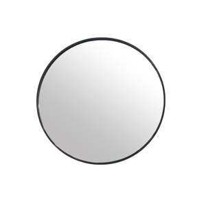 Elegant Collections Black 100cm Round Mirror