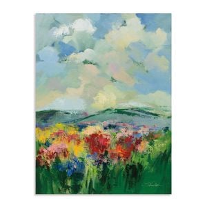 Artey | Green Meadow II - Stretched Canvas - Stretched Canvas - 45 x 60cm