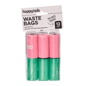Happy Tails Pet Waste Bags 12 Rolls