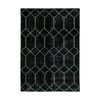 Colorscope distressed geometrics contemporary indoor rug black 300x400cm