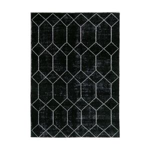 Colorscope distressed geometrics contemporary indoor rug black 300x400cm