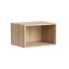 Kaboodle 360 x 400-499mm Almond Oak Customisable Microwave Open Shelf