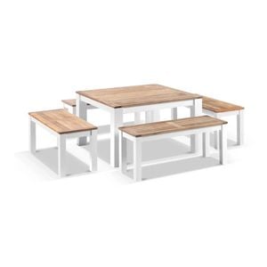 Balmoral Low Dining Coffee Table With 4 Bench Seats