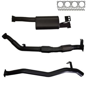 Ignite Exhausts Turbo Back For Toyota Landcruiser 76 Series V8 Wagon 3" Cat With Muffler 409 Stainless Steel