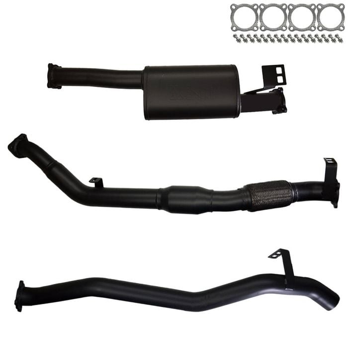 Ignite Exhausts Turbo Back For Toyota Landcruiser 76 Series V8 Wagon 3" Cat With Muffler 409 Stainless Steel