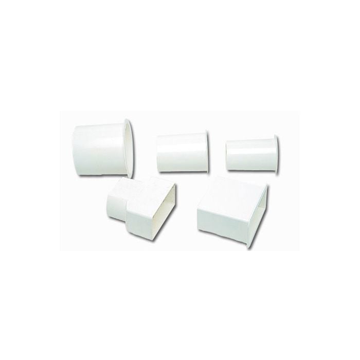 PVC Spouting Dropper Round 80mm White - 80mm