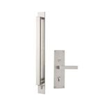 Delf Trade Satin Stainless Single Cylinder Linear Metro Pull Handle Set
