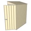 Build-a-Shed 0.8 x 1.5 x 2m Skillion Single Hinged Door Shed - Cream
