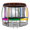 Kahuna 16 ft Trampoline with Roof - Rainbow