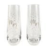 2pc Urban 16cm Mr Mrs Champagne Glass Drinking Cup - Gold