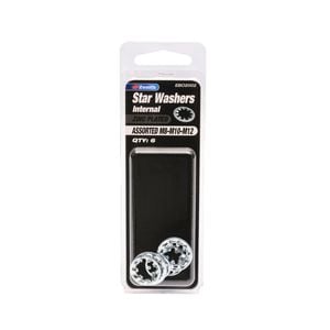 Zenith M8-M12 Assorted Zinc Plated Internal Star Washer - 6 Pack