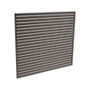 ProtectorAl Up to 2000W x Up to 1766H Satin Black Aluminium Slat Screen Kit