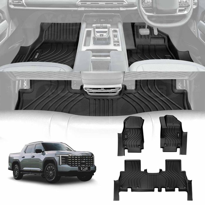 Floor Mats for LDV Terron 9 Dual Cab 2025-Onwards with Door Sill Car Waterproof Liner