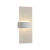 Brilliant 29cm Brushed Nickel LED Modern Wisher Wall Light
