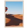 Galrie Stunning Hot Air Balloon Art Print Over Desert Landscape, Wood Frame, 50 x 70cm (20 x 28inch)