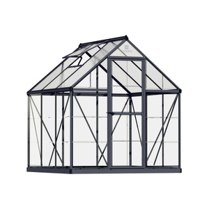 Maze 6' x 6' Hybrid Greenhouse - Grey Frame