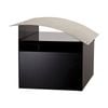 Sandleford 210 x 180 x 290mm Black And Silver Ripple Galvanised Letterbox
