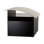 Sandleford 210 x 180 x 290mm Black And Silver Ripple Galvanised Letterbox