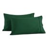 Dreamaker 250TC Cotton & Recycled Polyester Blend Standard Pillowcase Twin Pack Hunter Green