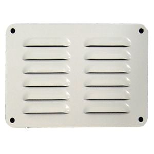 Haron 150 x 100mm White Aluminium Pressed Wall Vent