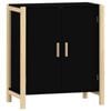 vidaXL Sideboard Black Composite Wood Buffet Side Cabinet Storage Organiser