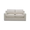 Plushy 2 Seater Sofa Fabric Uplholstered Lounge Couch - Stone