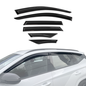 AUSGO Luxury Weather Shields for Hyundai Tucson 2021-Onwards Weathershields Window Visors Wind Deflectors