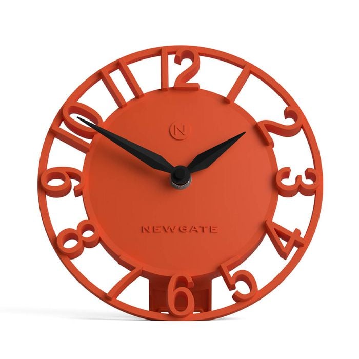 Newgate Timewarp Mantel Clock-orange