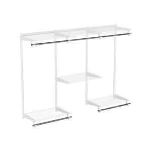 Flexi Storage Home Solutions 1800 x 1300 x 360mm White Double Slot Wardrobe Starter Kit