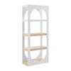 Janna Bookcase Bookshelf Display Unit 4 Tier Oak And White