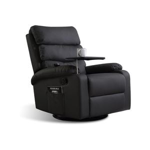 Levede Heated Recliner Massage Chair 360 Swivel Dark Grey