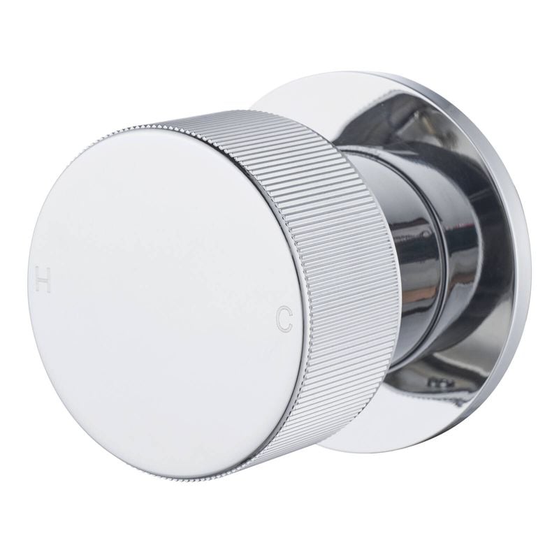 Mondella 35mm Chrome Resonance Textured Handle Bath Mixer