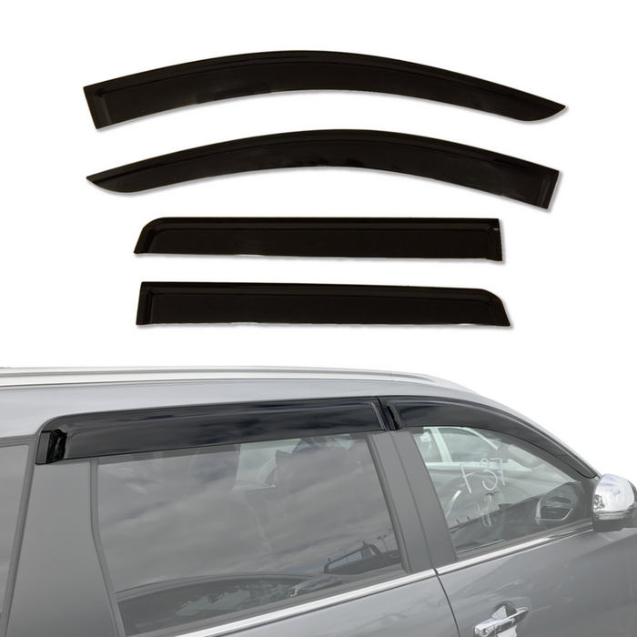 AUSGO Injection Weather Shields for Mitsubishi Pajero Sport 2015-Onwards Weathershields Window Visors