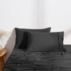 Dreamaker Superfine Washed Microfibre Standard Pillowcase Twin Pack - Black
