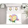 3D Watercolor Rose 92 Bed Pillowcases Quilt King Single Size