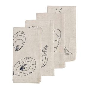 Ecology Feast Set Of 4 Napkins