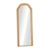 Oikiture Full Length Mirror Floor Makeup Mirrors 165x60cm Natural Wood Bedroom