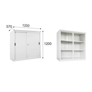 ITONOV Mini-shed Outdoor Storage Box 1200*1200*570 white