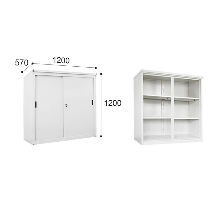 ITONOV Mini-shed Outdoor Storage Box 1200*1200*570 white