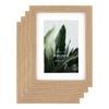 Cooper & Co. 6 x 8inch Mat to 4 x 6inch Set of 4 Oak Premium Paradise Wooden Photo Frames