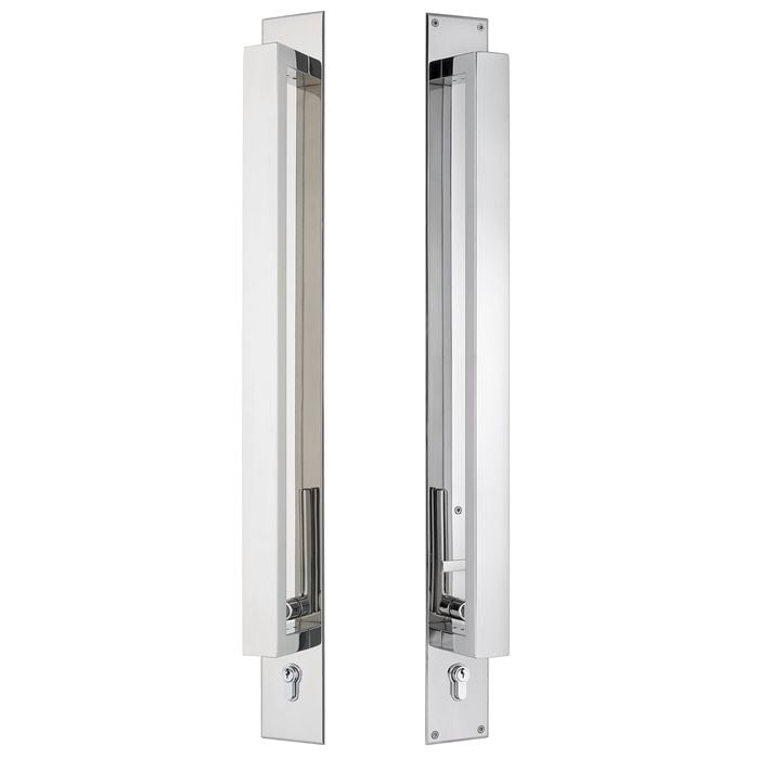 Gainsborough 600mm Polished Stainless Steel Trilock Omni Back To Back Double Cylinder