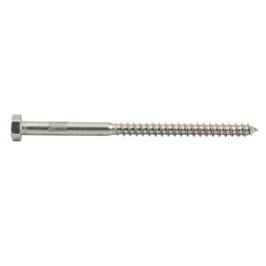 Zenith M8 x 130mm Stainless Steel Hex Head Coach Screw