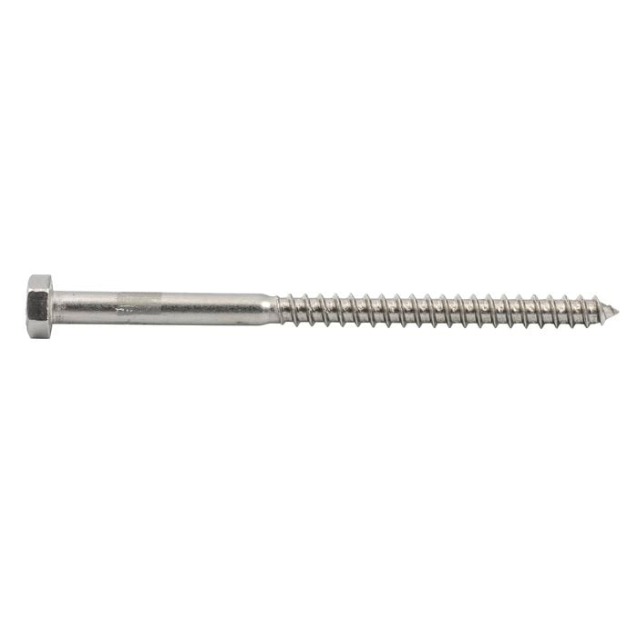 Zenith M8 x 130mm Stainless Steel Hex Head Coach Screw